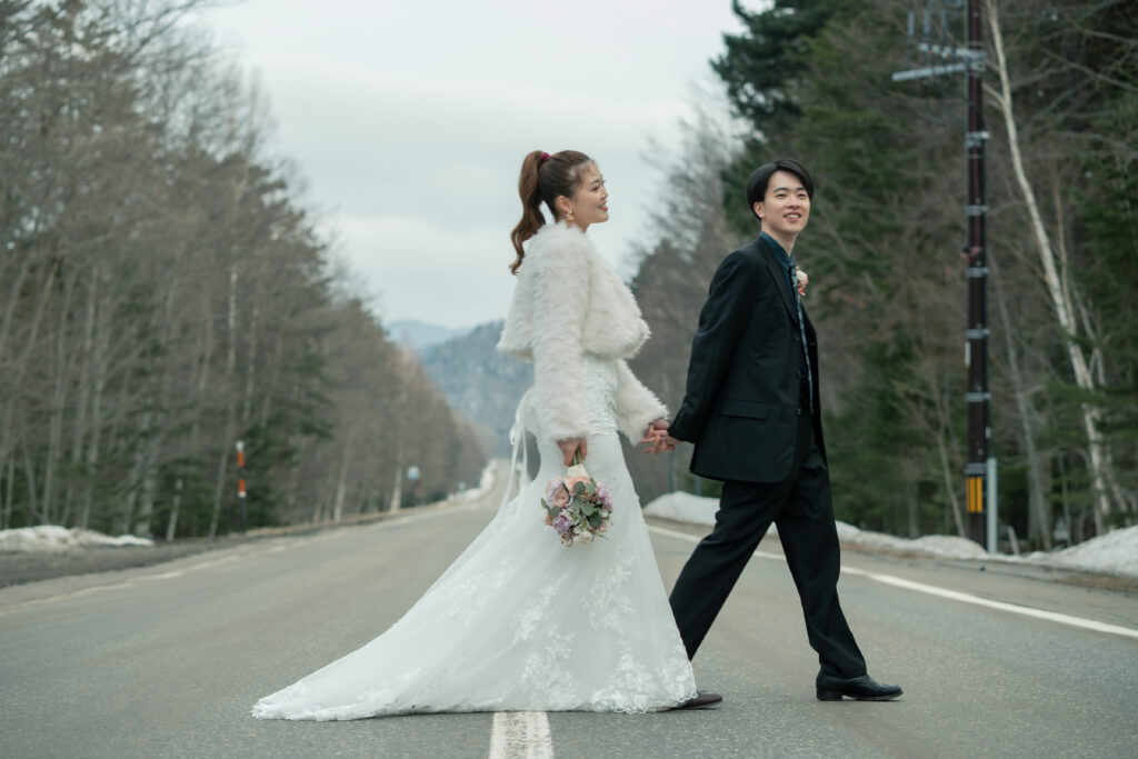 撮影レポート：冬の糠平湖フォトウエディング