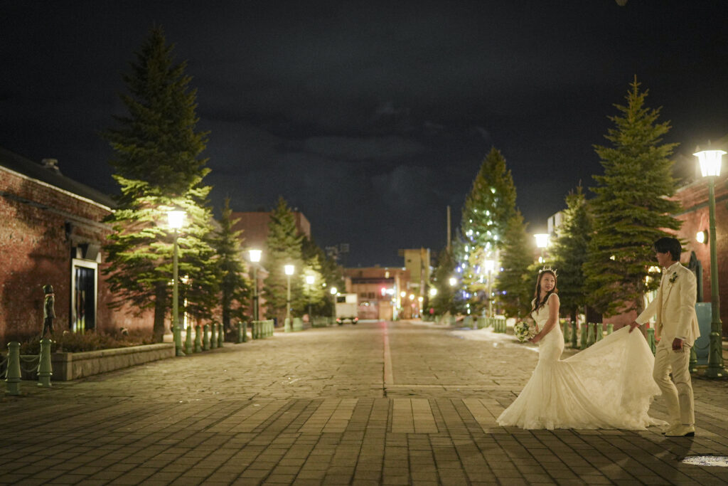 撮影レポート：冬の函館赤レンガ倉庫＆八幡坂フォトウエディング